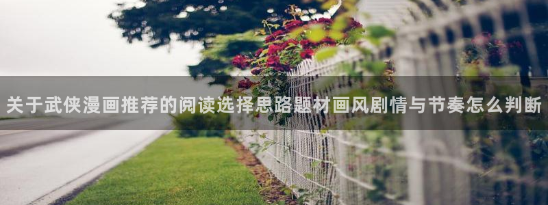 梦漫漫画最新漫画推荐：关于武侠漫画推荐的阅读选择思路题材画风剧情与节奏怎么判断