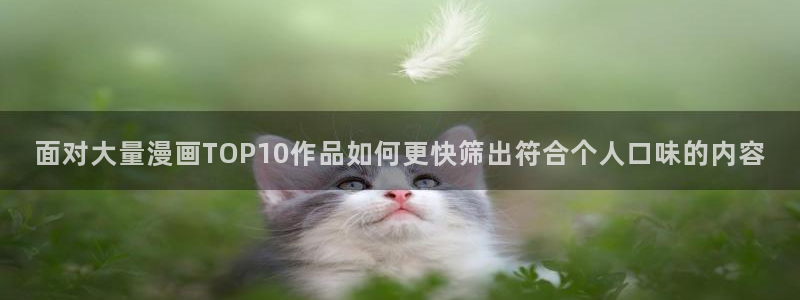 梦漫漫画好看的漫画:面对大量漫画TOP10作品如何更快筛出符合个人口味的内容